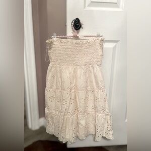 Women’s American Eagle strapless White Dress Size Large